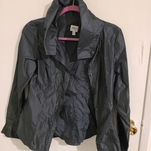 Armani black, button up jacket